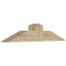 Ekena Millwork Portland Rough Sawn Timber Gable Bracket, Douglas Fir, 48"W x 10"H x 6"D x 6"F, 5/12 Pitch GBW048X10X0606POR00RDF - alternate 3